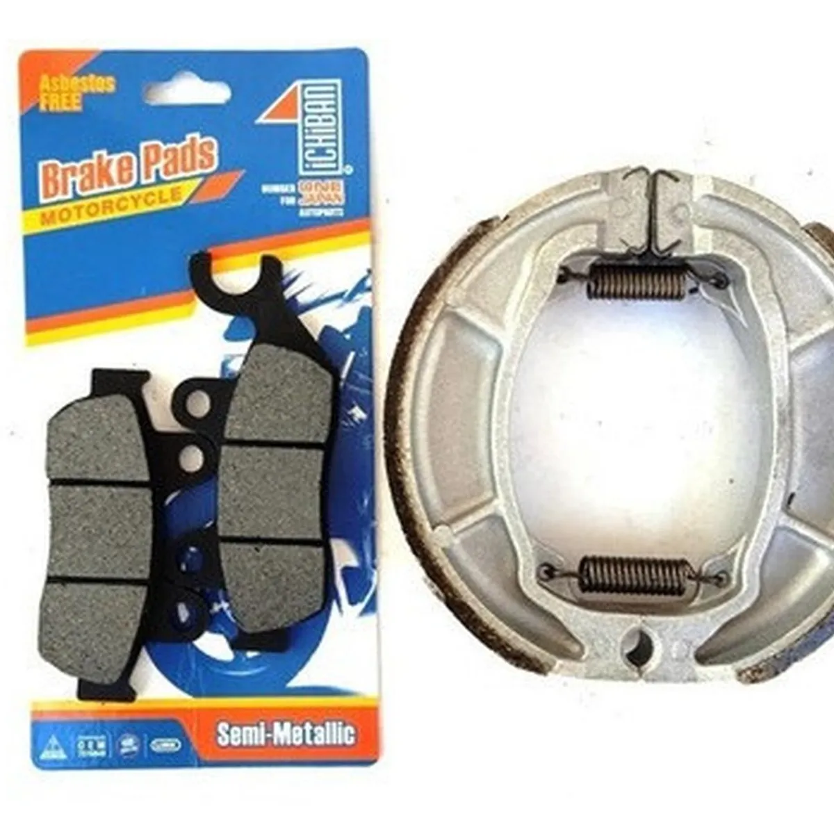 GENERICO - Pastillas Freno + Balatas Para Moto Honda Storm 125 Antigua