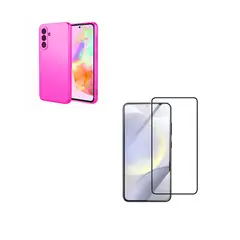 GENERICO - Carcasa Funda Mica Vidrio Para Samsung S25 Fe Fucsia