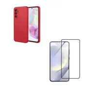 Carcasa Funda Mica Vidrio Para Samsung S25 FE Rojo