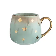 ADAGIO TEAS - Taza Cerámica Turquoise Flowers 425 ml