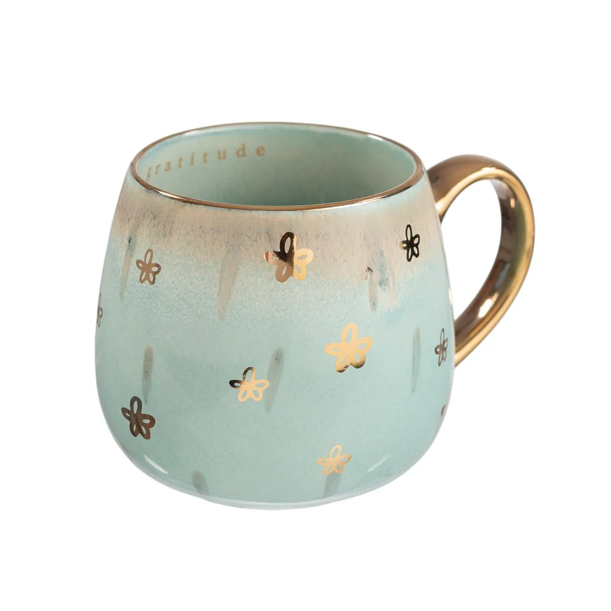 ADAGIO TEAS - Taza Cerámica Turquoise Flowers 425 ml