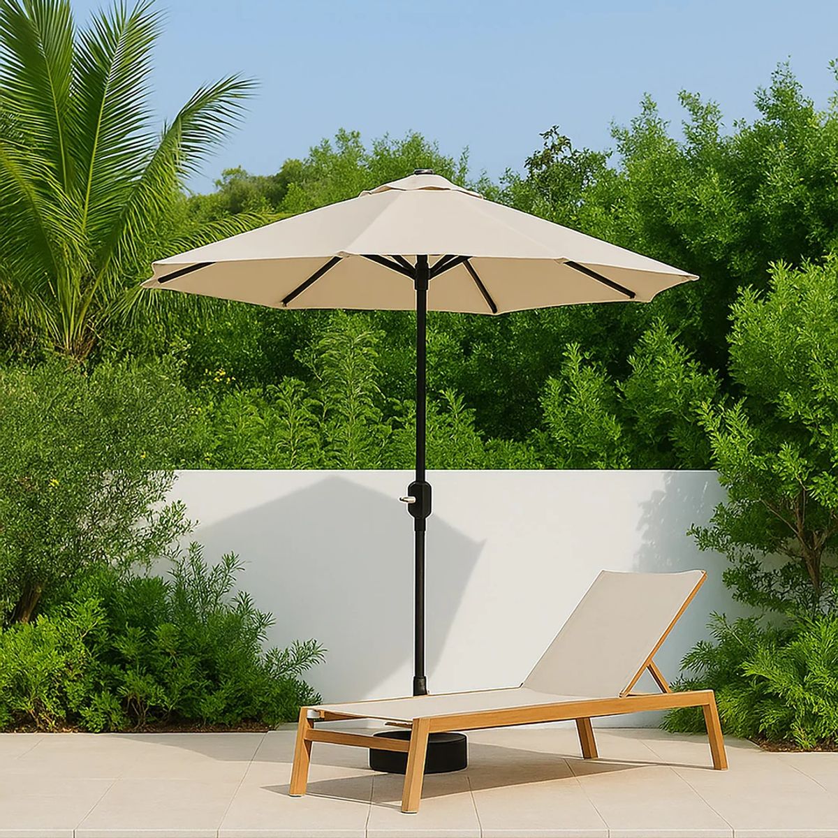 SPAZZIO - QUITASOL NEW VENECIA TAUPE 27M CLUCES + BASE