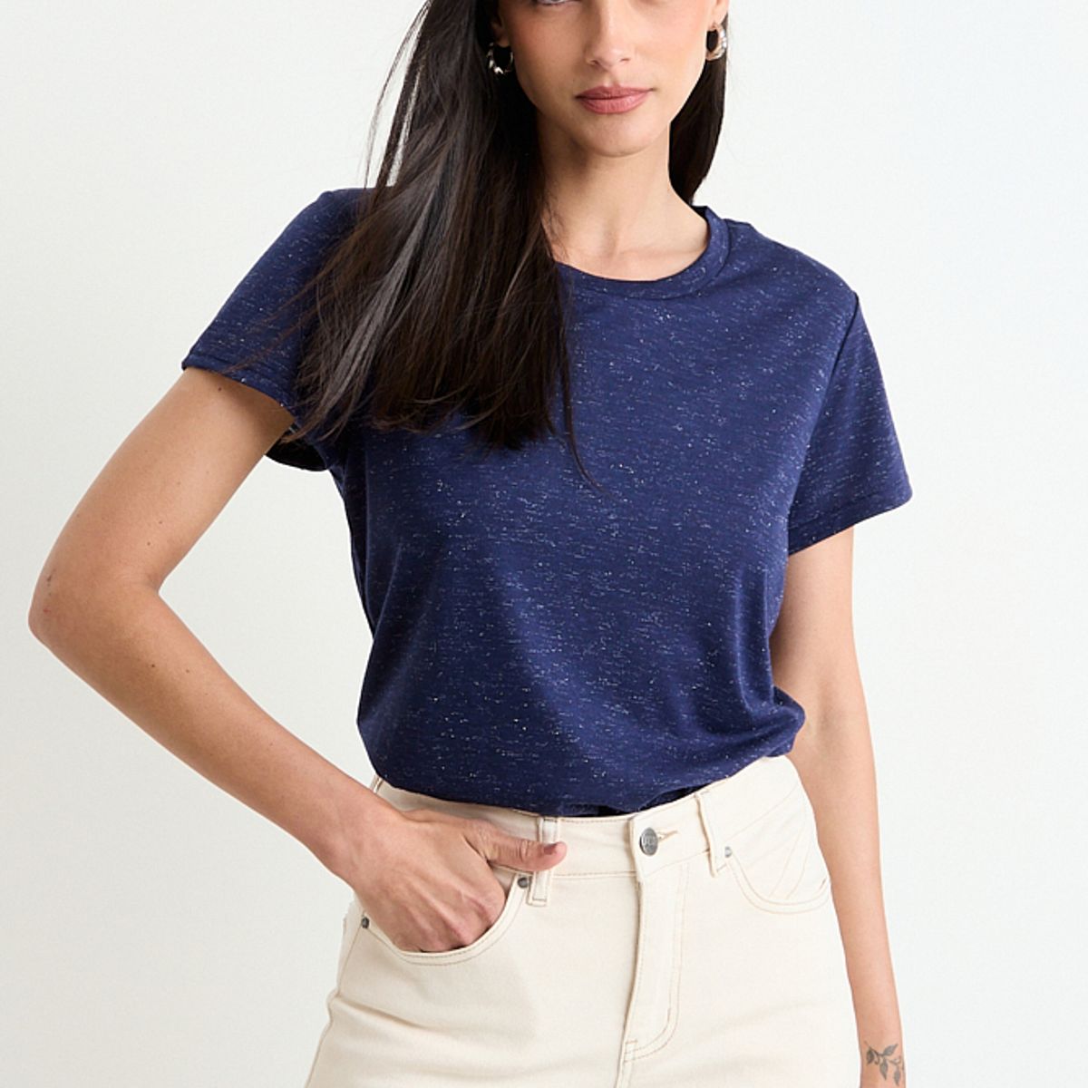 ASH - Polera Moda Mujer Azul Marino Ash