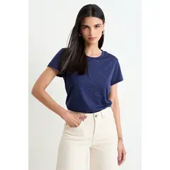 ASH - Polera Moda Mujer Azul Marino