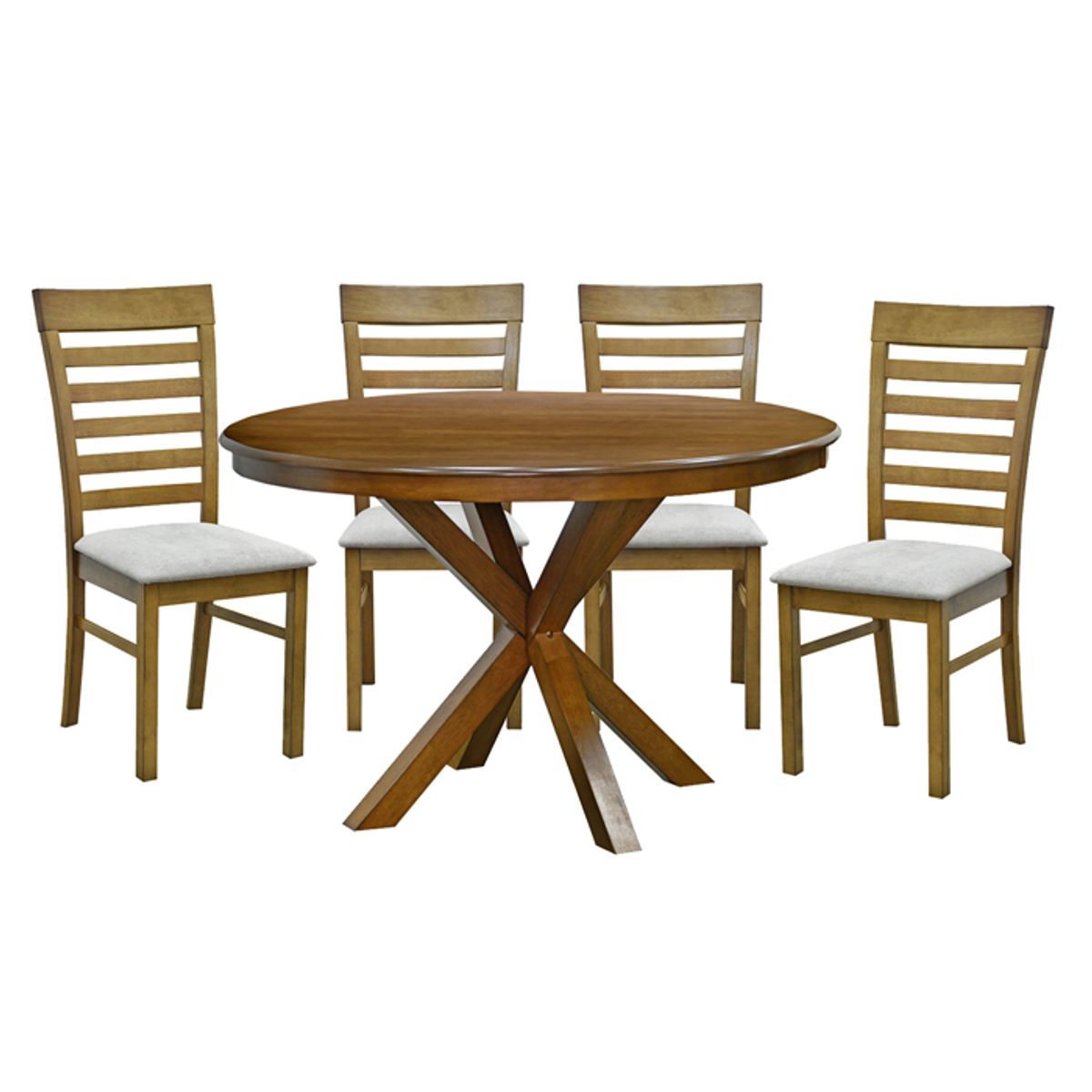 MSA MUEBLES SANTA ANA - Juego Comedor Morelos 4 Sillas Focus R.A.