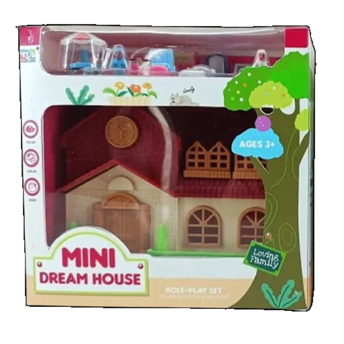 GENERICO - Juguete casa armable con accesorios para niños