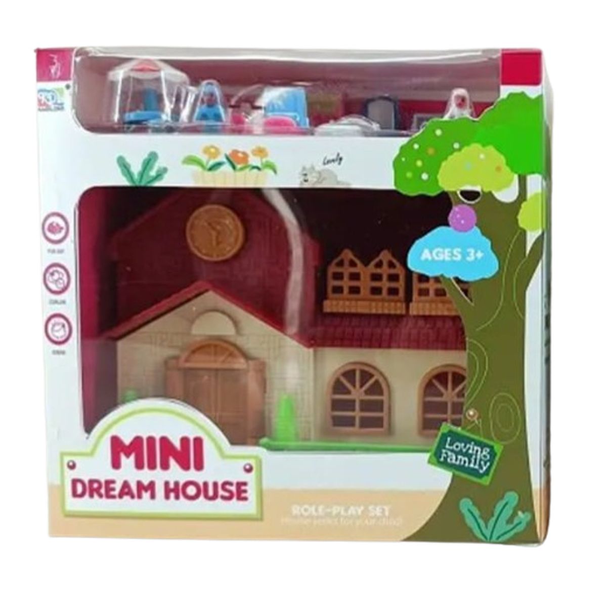 GENERICO - Juguete casa armable con accesorios para niños