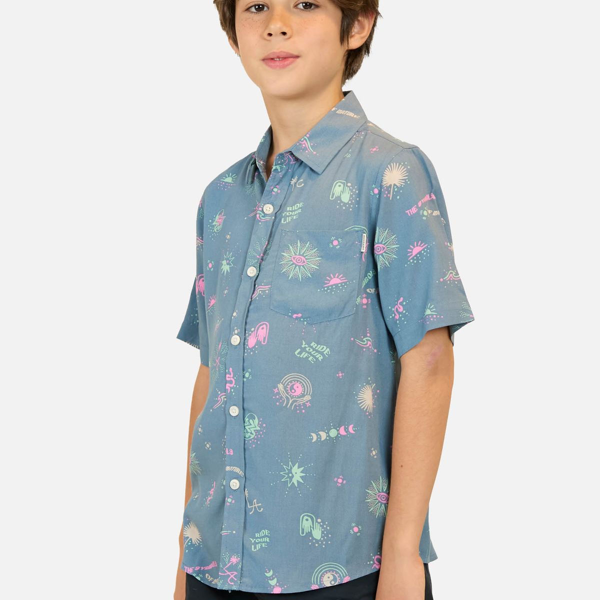 MAUI AND SONS - Camisa MC Lion Multicolor Niño Maui And Sons