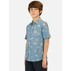 MAUI AND SONS - Camisa MC Lion Multicolor Niño
