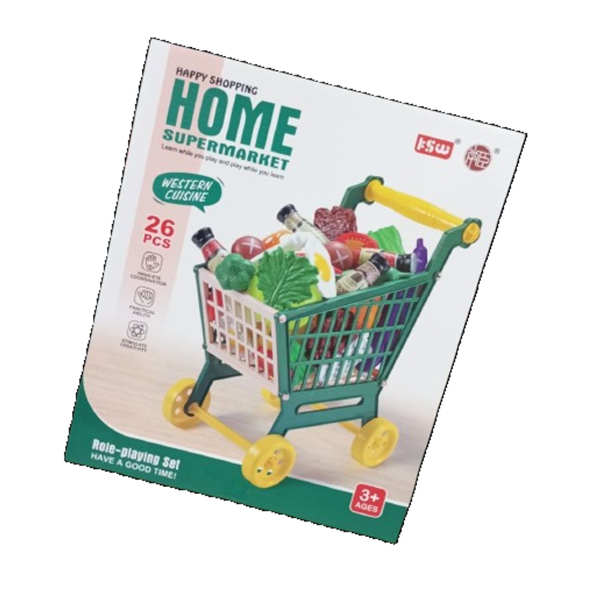 GENERICO - Juguete carrito de compra supermercado 26 unds para niños