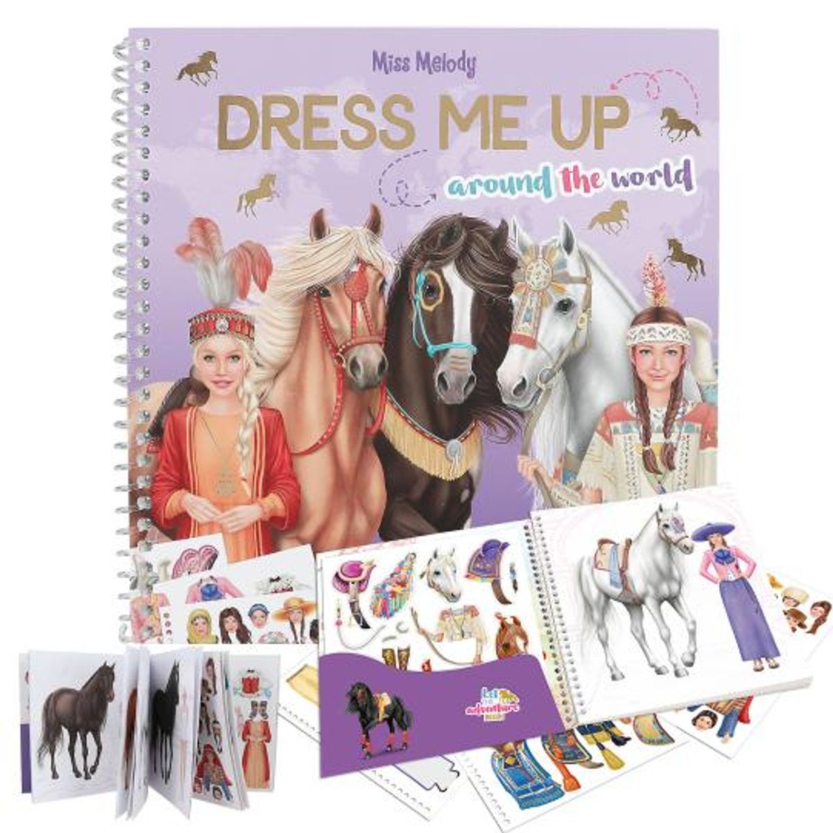 DEPESCHE - Libro para colorear + stickers - Top Model Dress me Up Around