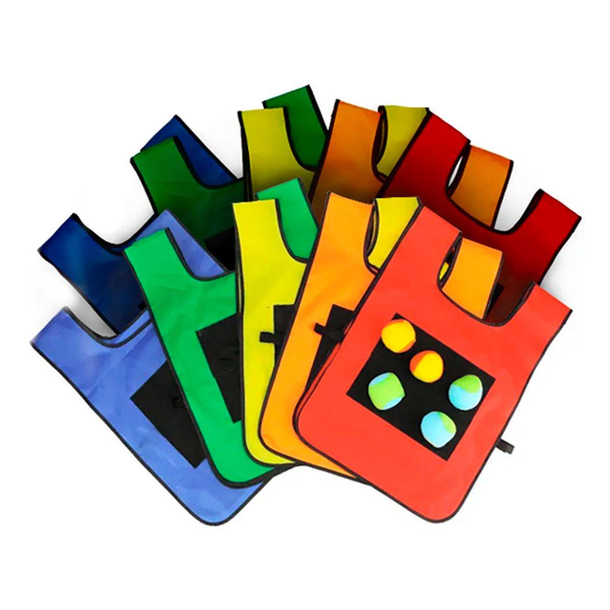 SDFIT - Set De 10x Chalecos Sensoriales Pega Pelota Tsn-jx-pj-025