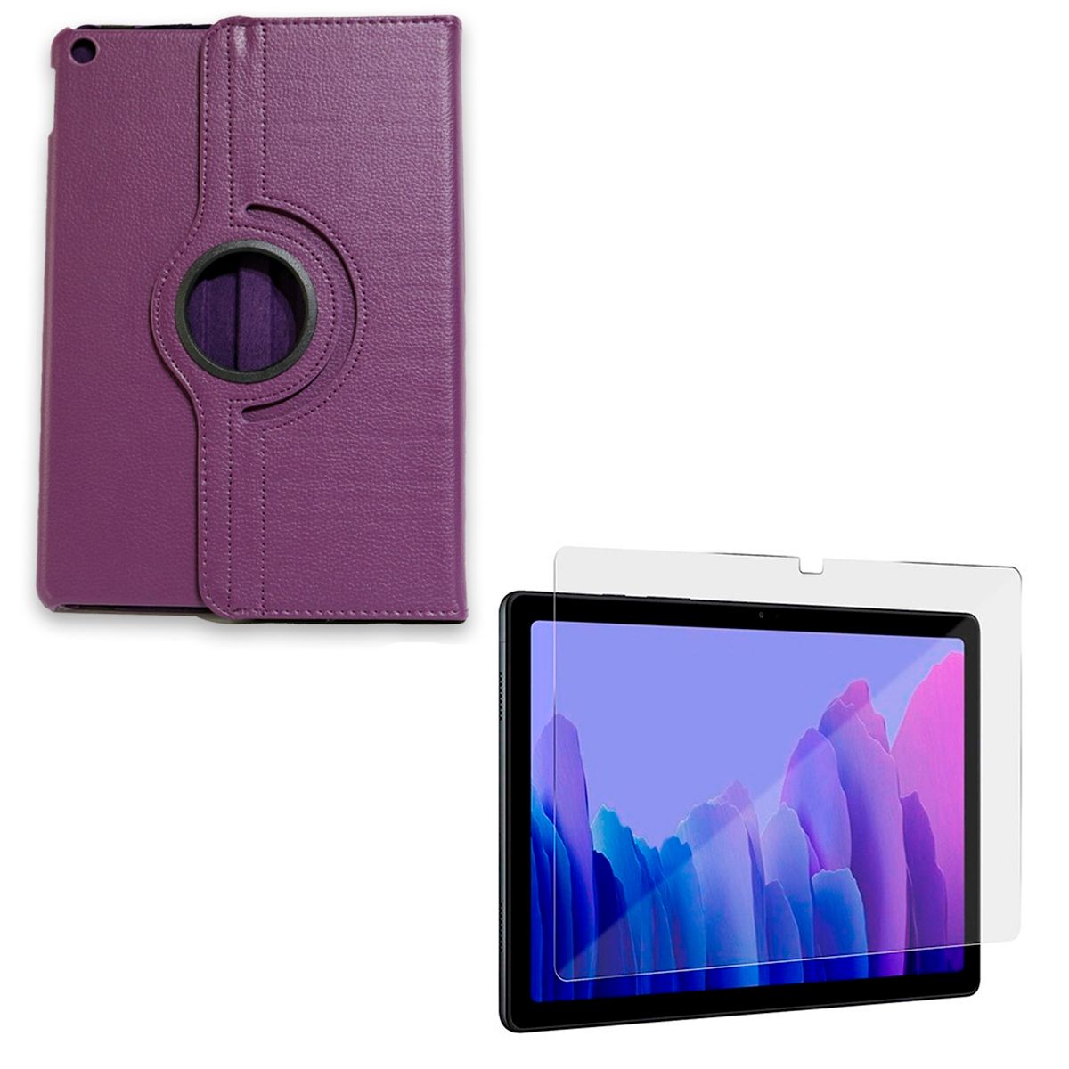 JOIGO - Funda + Lamina Para iPad 102 7ma 8va 9na Generación Lila