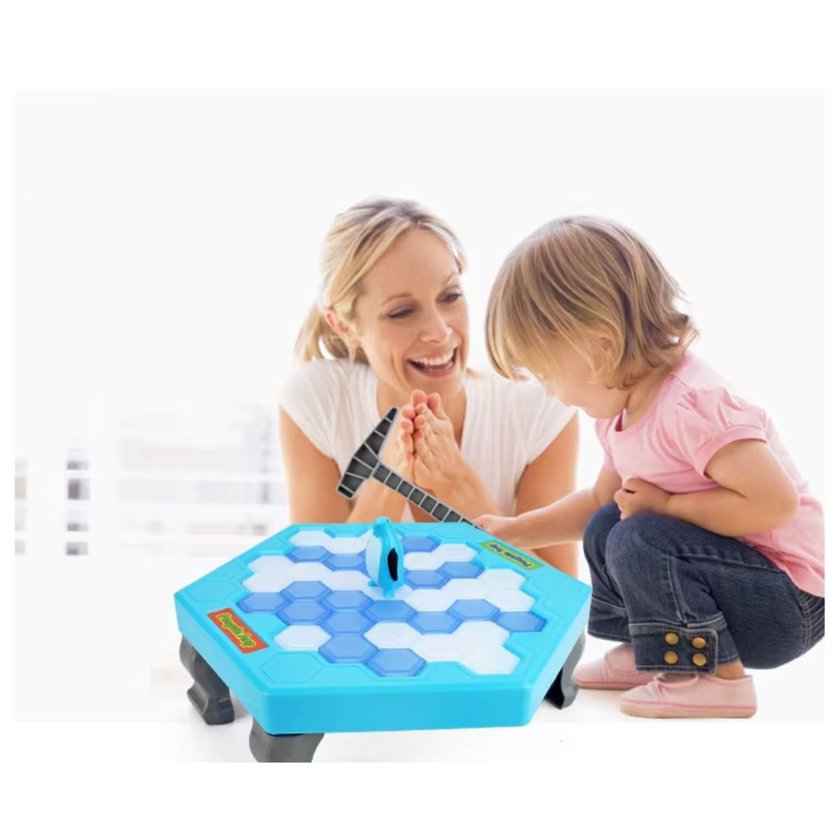 OEM - Juguete mini trampa de Pingüinos bloque de hielo montessori