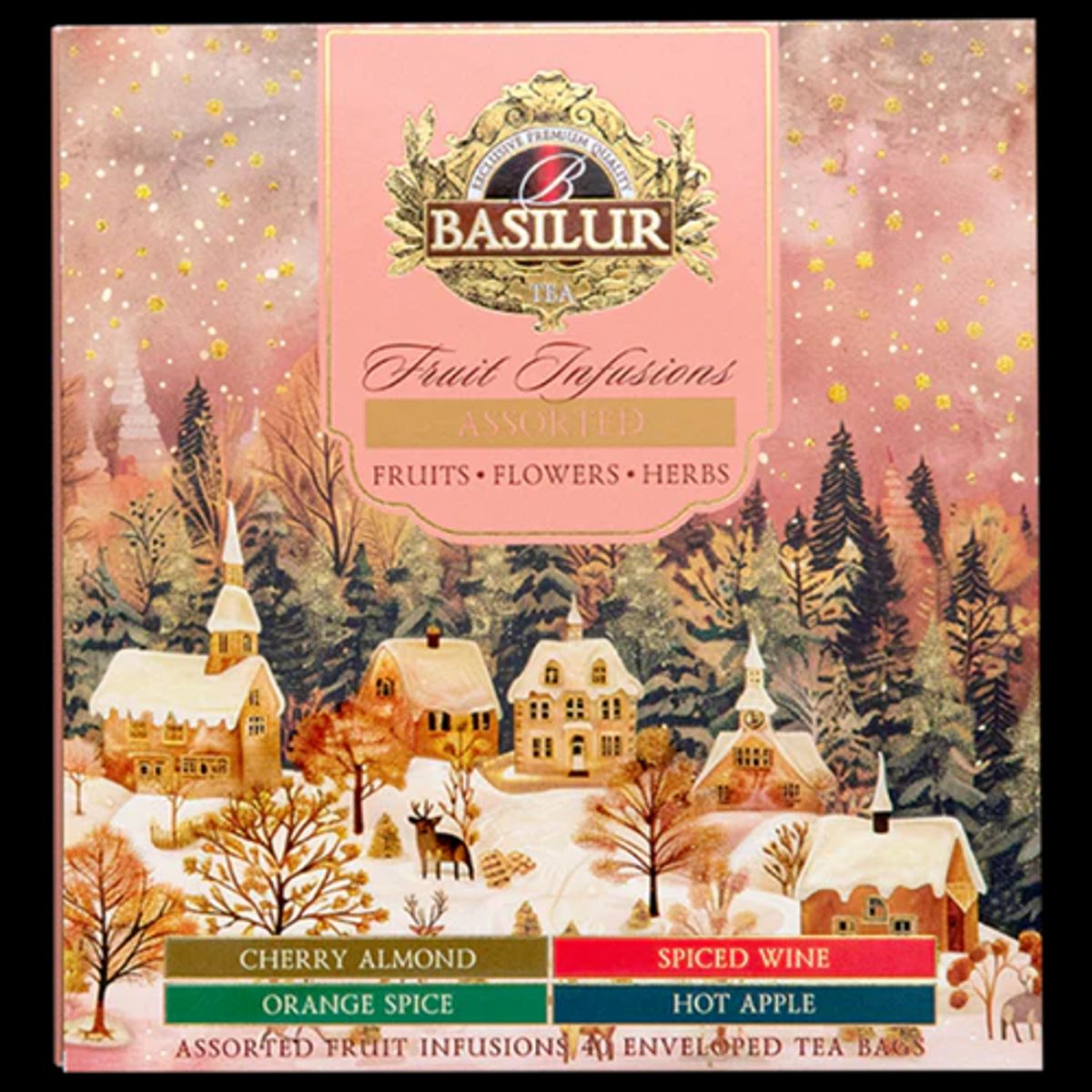 BASILUR - Fruit Infusion Navidad - Assorted 40 Bolsas