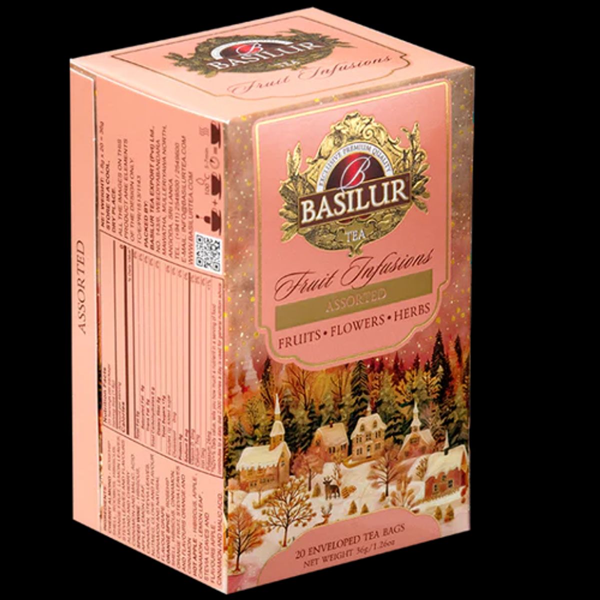 BASILUR - Fruit Infusion Navidad - Assorted 20 Bolsas