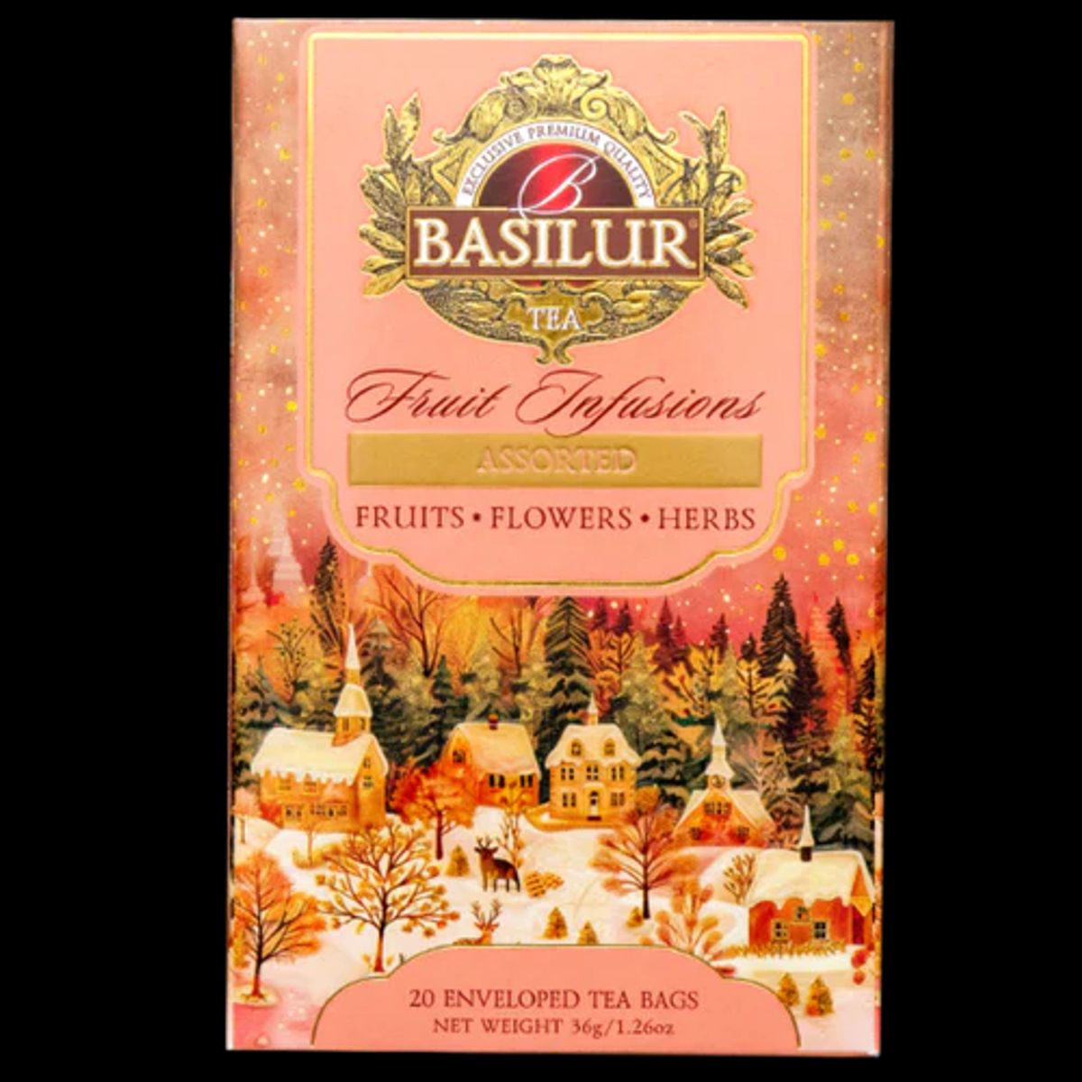 BASILUR - Fruit Infusion Navidad - Assorted 20 Bolsas