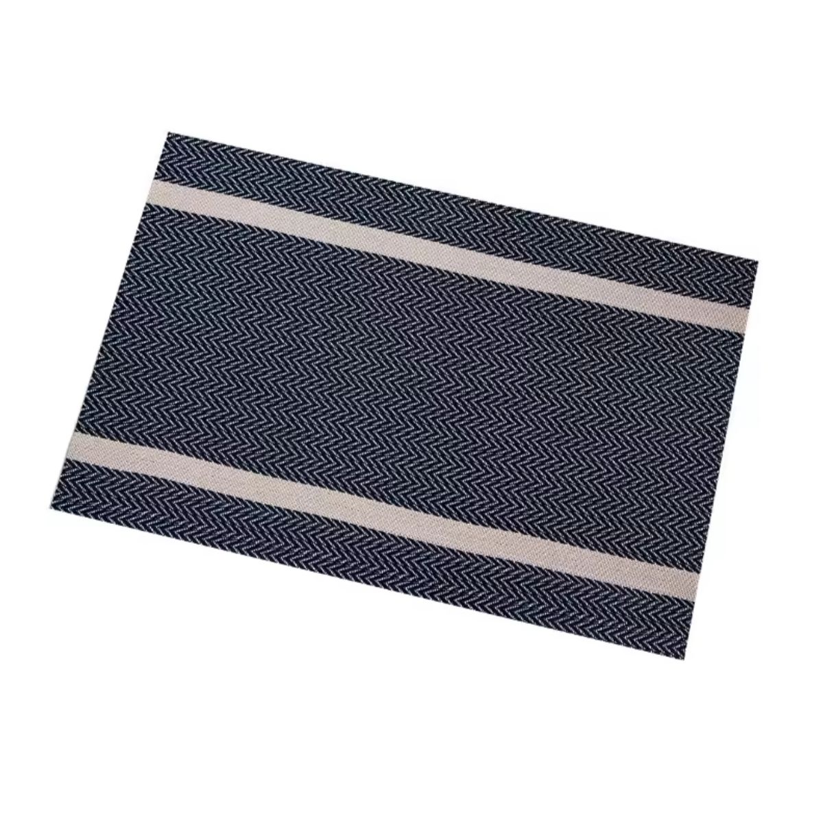 GENERICO - Juego de 6 Individuales Elegantes Rectangular Azul