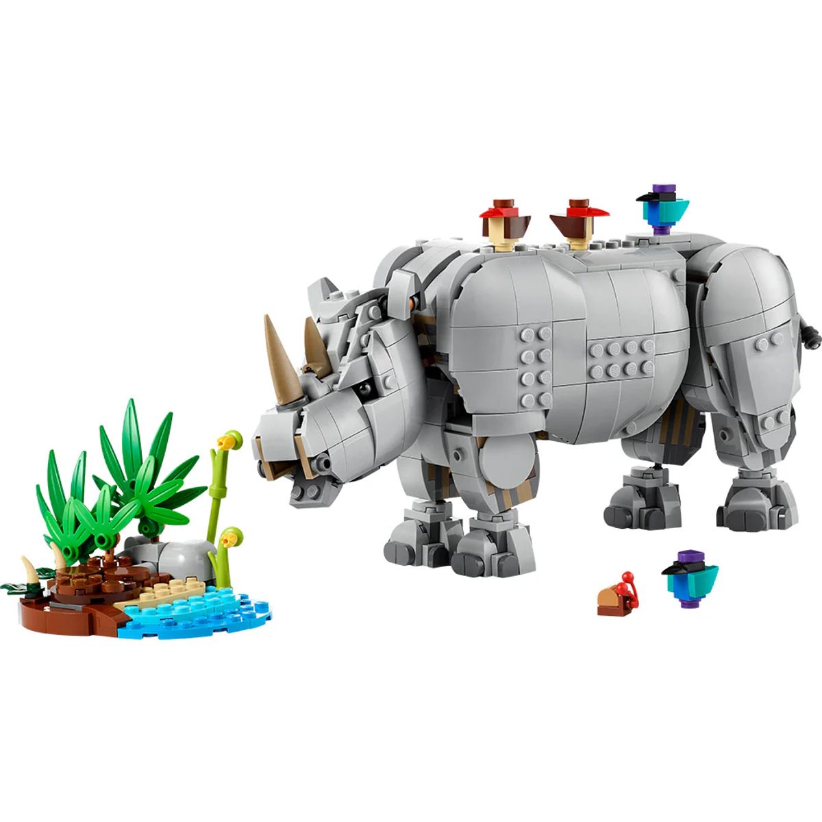LEGO - FAUNA SALVAJE: PODEROSO RINOCERONTE CON PÁJAROS 31171