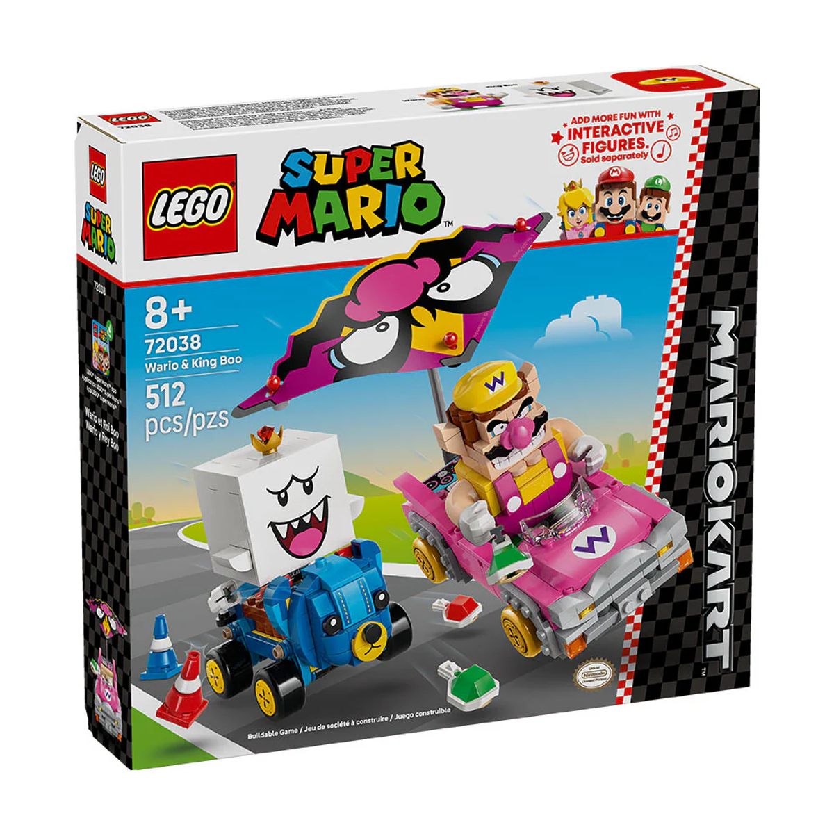 LEGO - LEGO SUPER MARIO KART MARIO KART™: WARIO Y REY BOO 72038