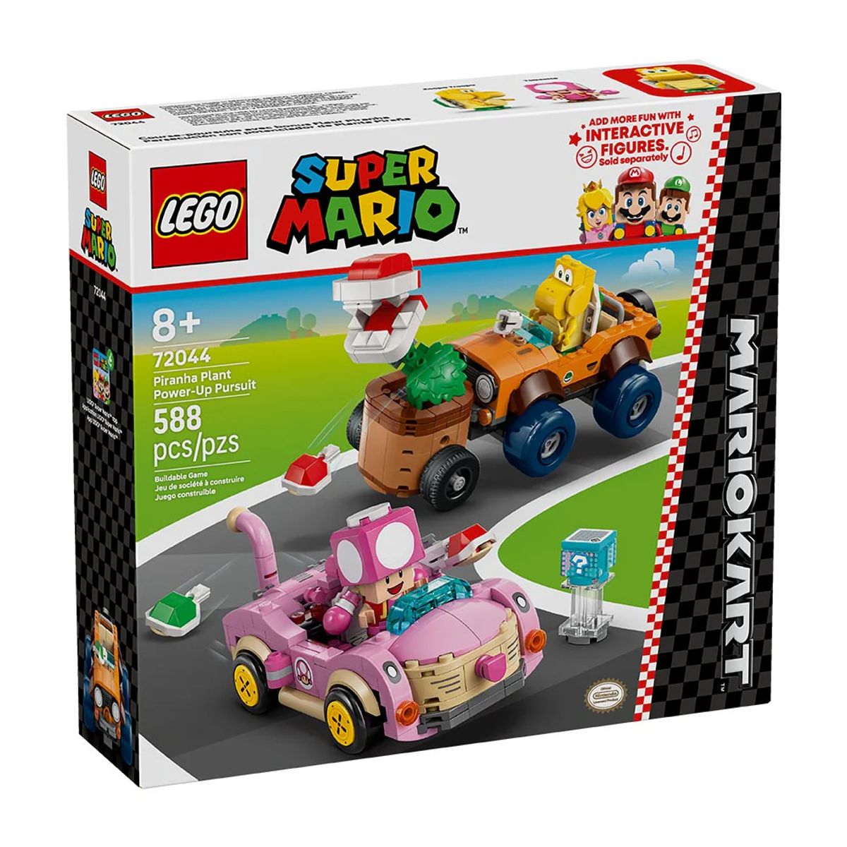 LEGO - MARIO KART™: PERSECUCIÓN CON POTENCIADOR DE PLANTA PIRAÑA