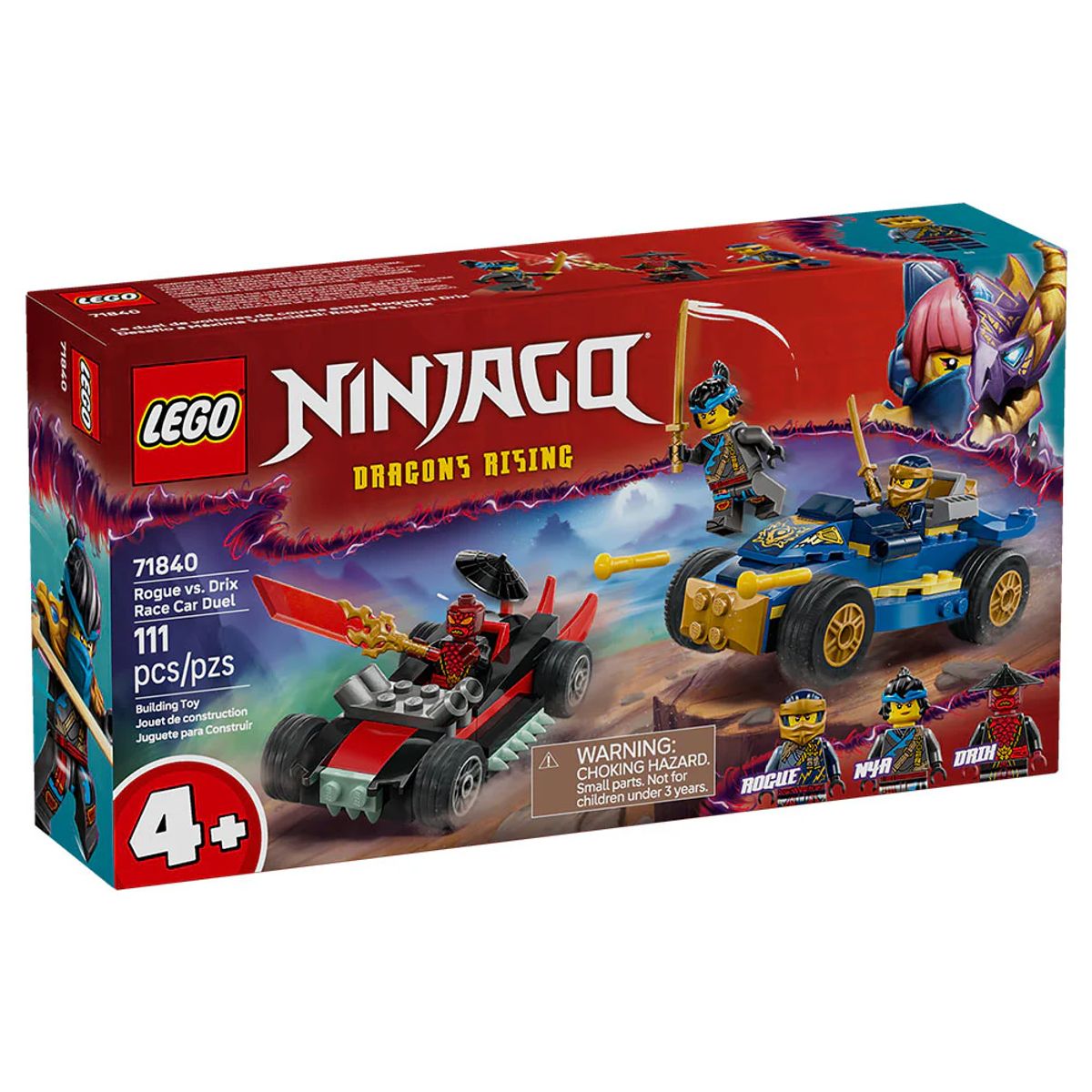 LEGO - NINJAGO DESAFÍO A MÁXIMA VELOCIDAD: ROGUE VS. DRIX 71840