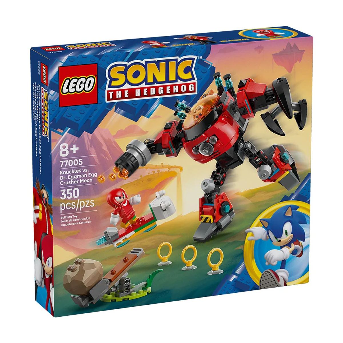 LEGO - KNUCKLES VS. MECH EGG CRUSHER DEL DR. EGGMAN 77005