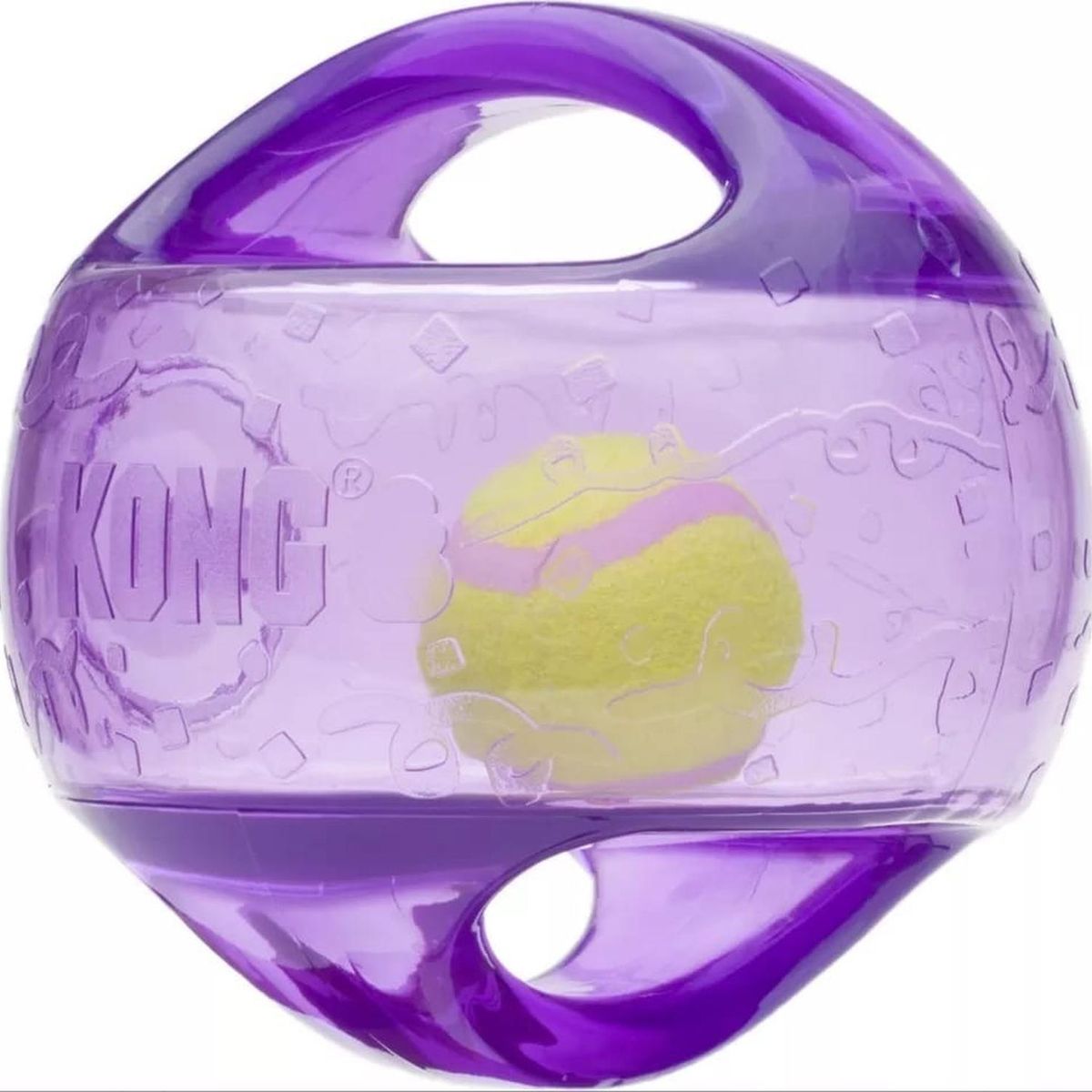 KONG - Pelota Jumbler Kong Para Mascotas - 14 Cm M/l Violeta