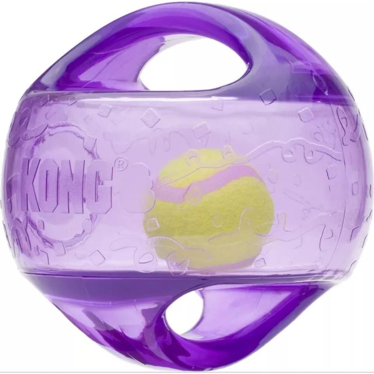 KONG - Pelota Jumbler Kong Para Mascotas - 14 Cm M/l Violeta