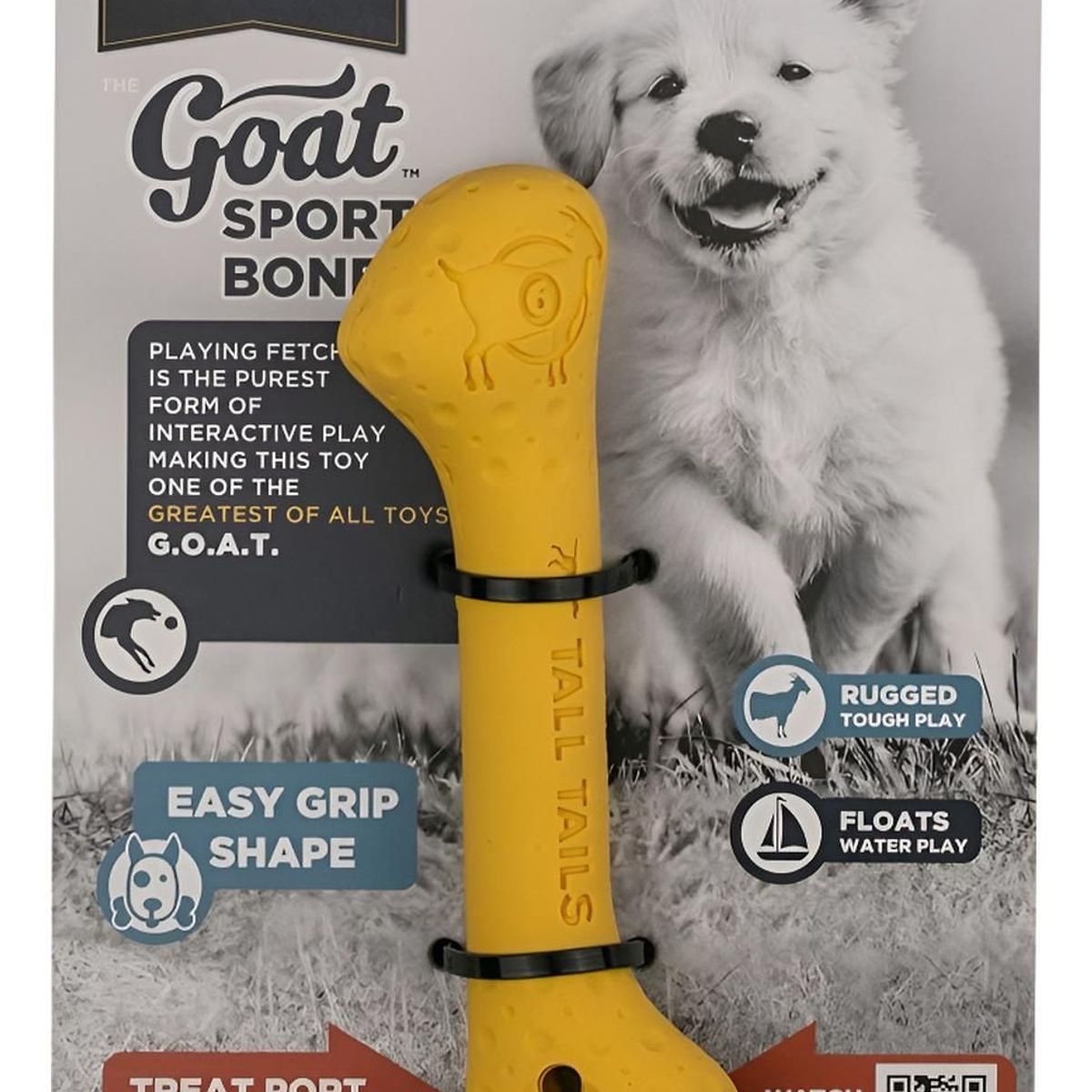 TALL TAILS - Tall Tails Hueso De Goma Natural Goat Juguete Para Perro S
