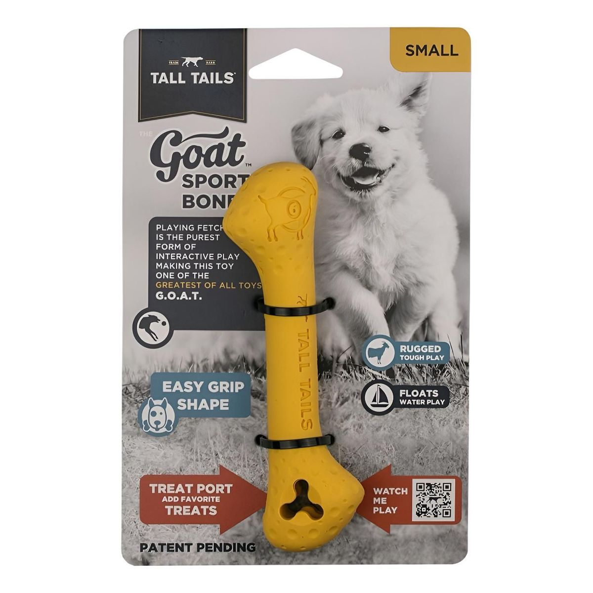 TALL TAILS - Tall Tails Hueso De Goma Natural Goat Juguete Para Perro S