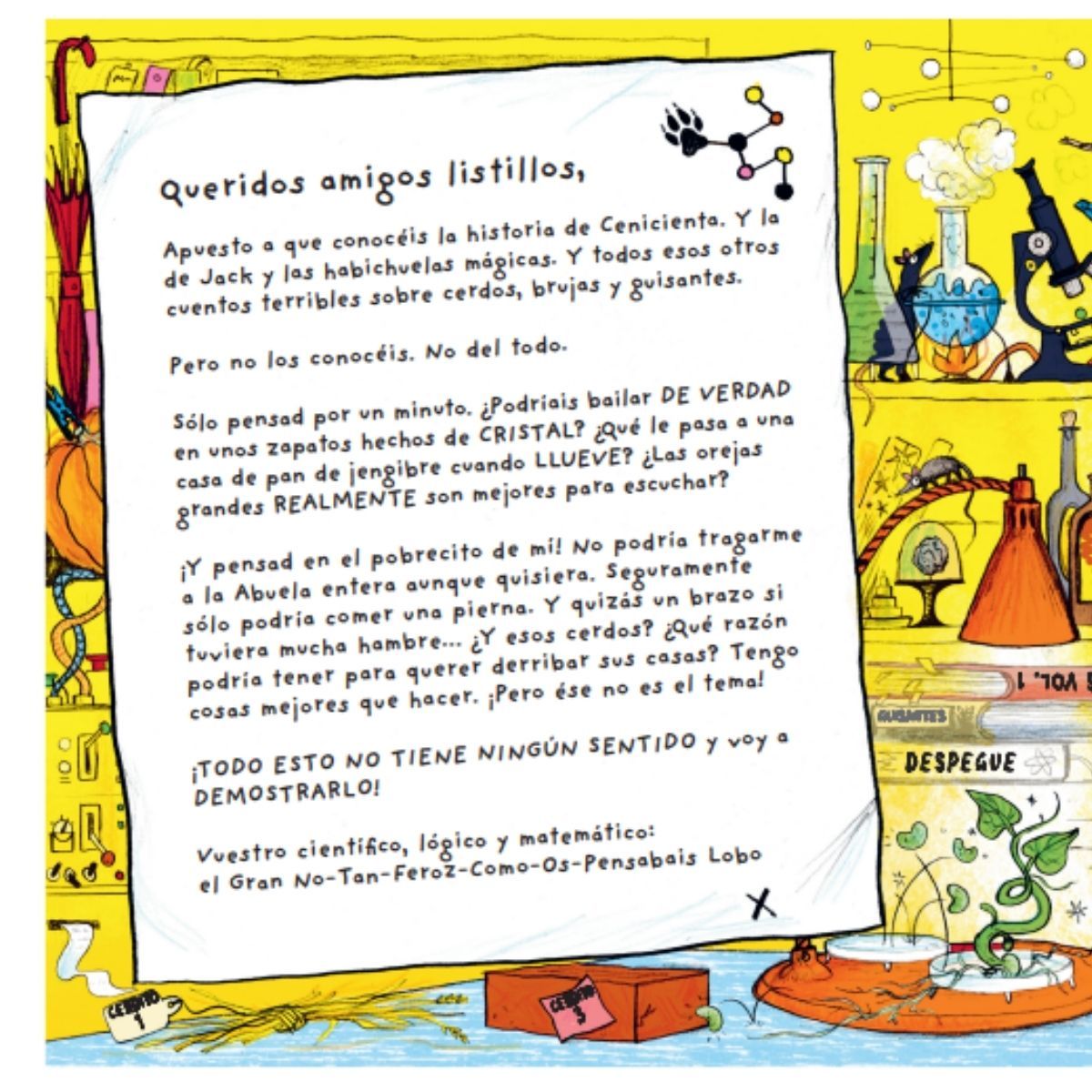 EDICIONES OBELISCO - El gran lobo feroz investiga los cuentos de hadas