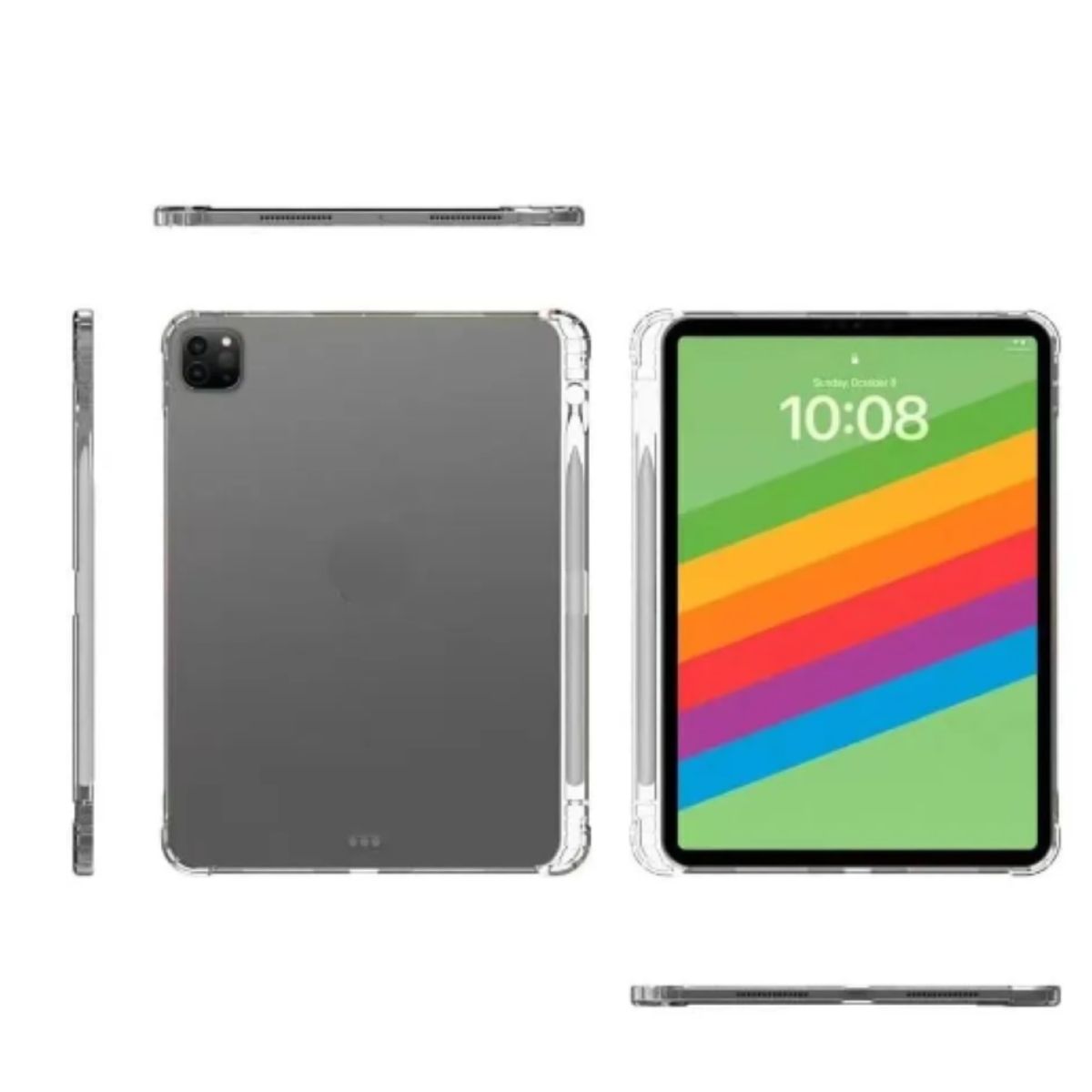 GENERICO - Carcasa Transparente Con Ranura Para iPad Pro 13 M5 2025