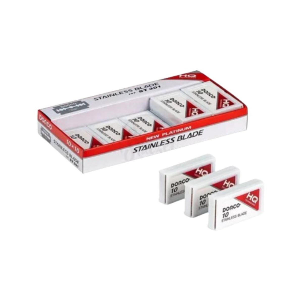 DORCO - Navaja Dorco Roja Para Afeitar Doble Filo 1000pz ST301