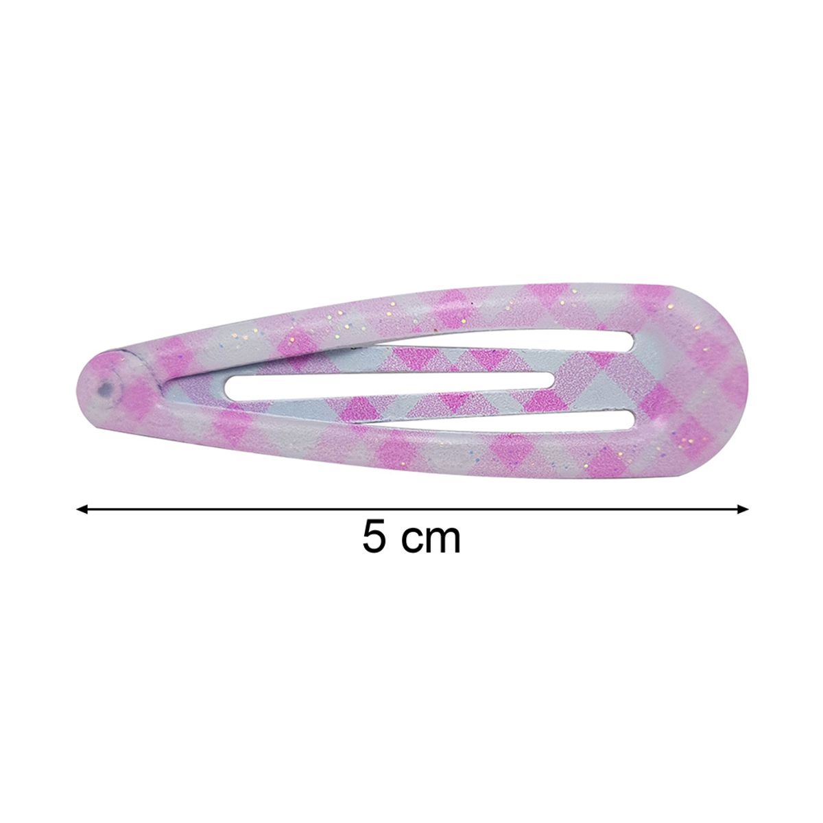 GENERICO - Set 4 Clip Para Cabello Ovalado Fucsia