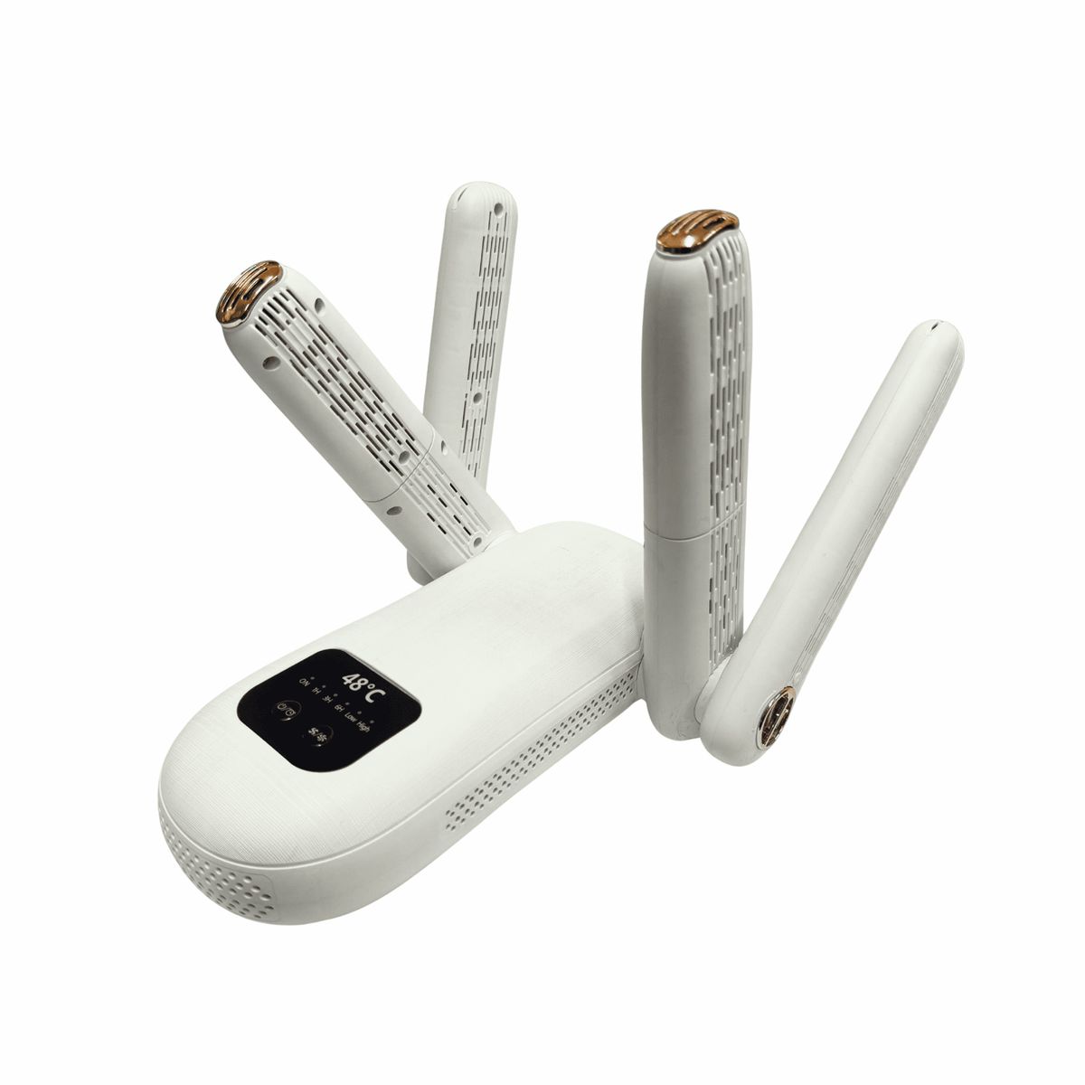 GENERICO - Secador de Zapatos Eléctrico 4 Cabezales – Para 2 Pares con Temporizador