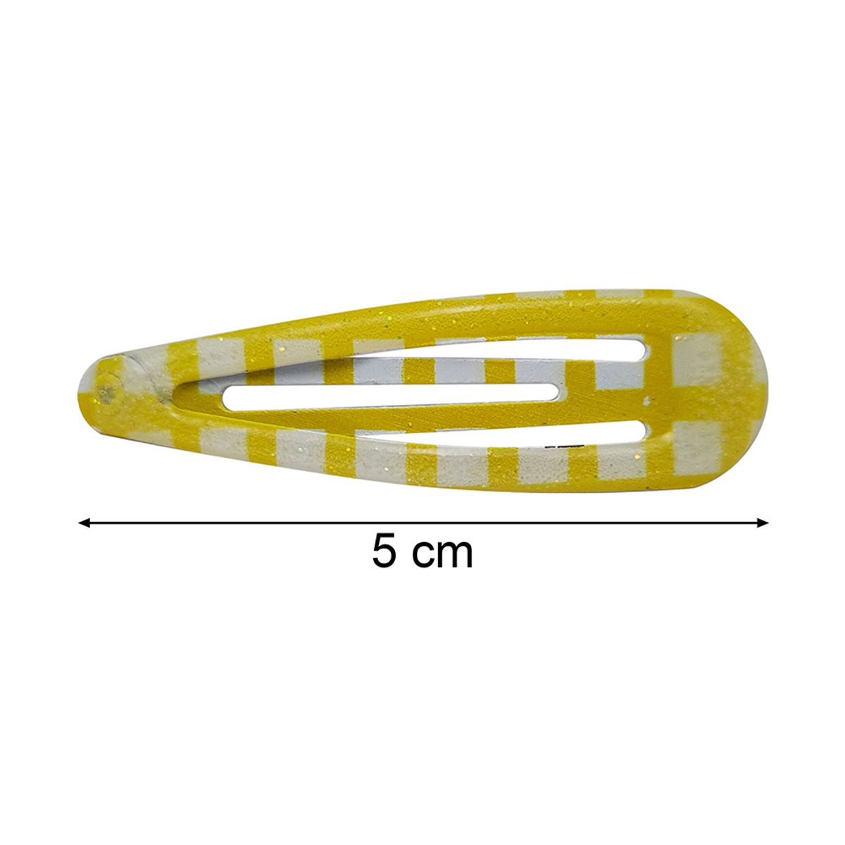GENERICO - Set 4 Clip Ovalado Para Cabello Amarillo