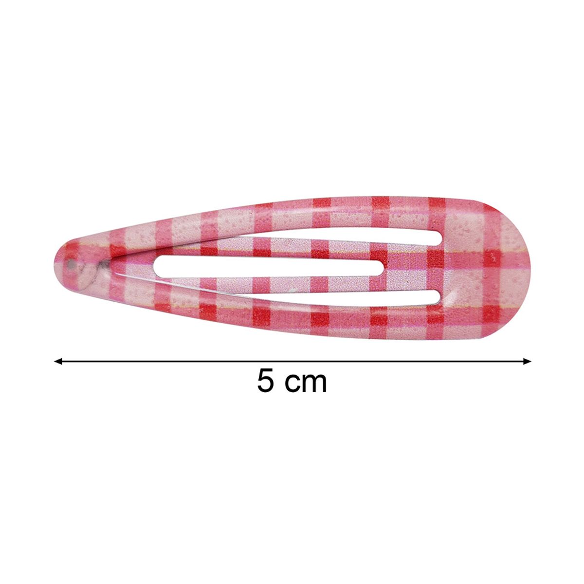 GENERICO - Set 4 Clip Ovalado Para Cabello Rosado