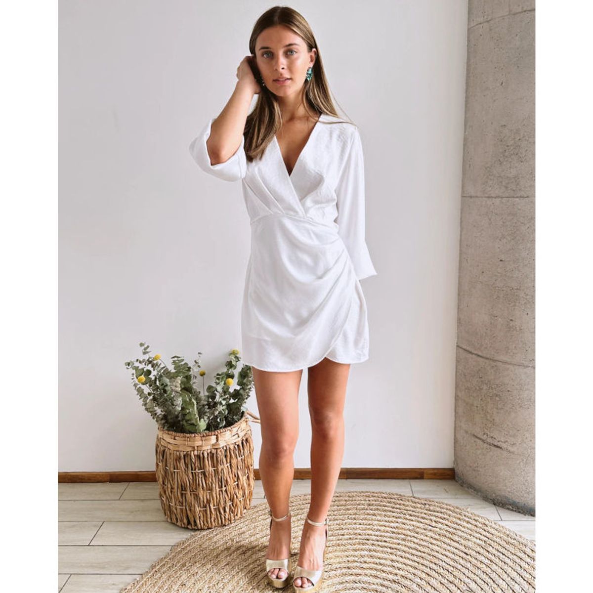 MI PLACARD - Vestido Corto Kika Blanco