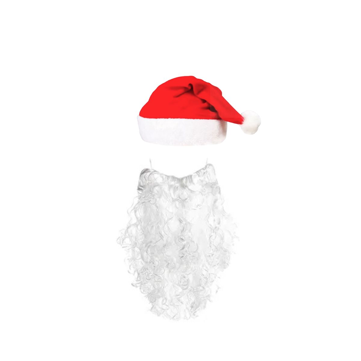 GENERICO - Set Gorro Viejo Pascuero Con Barba De Risos Santa Claus