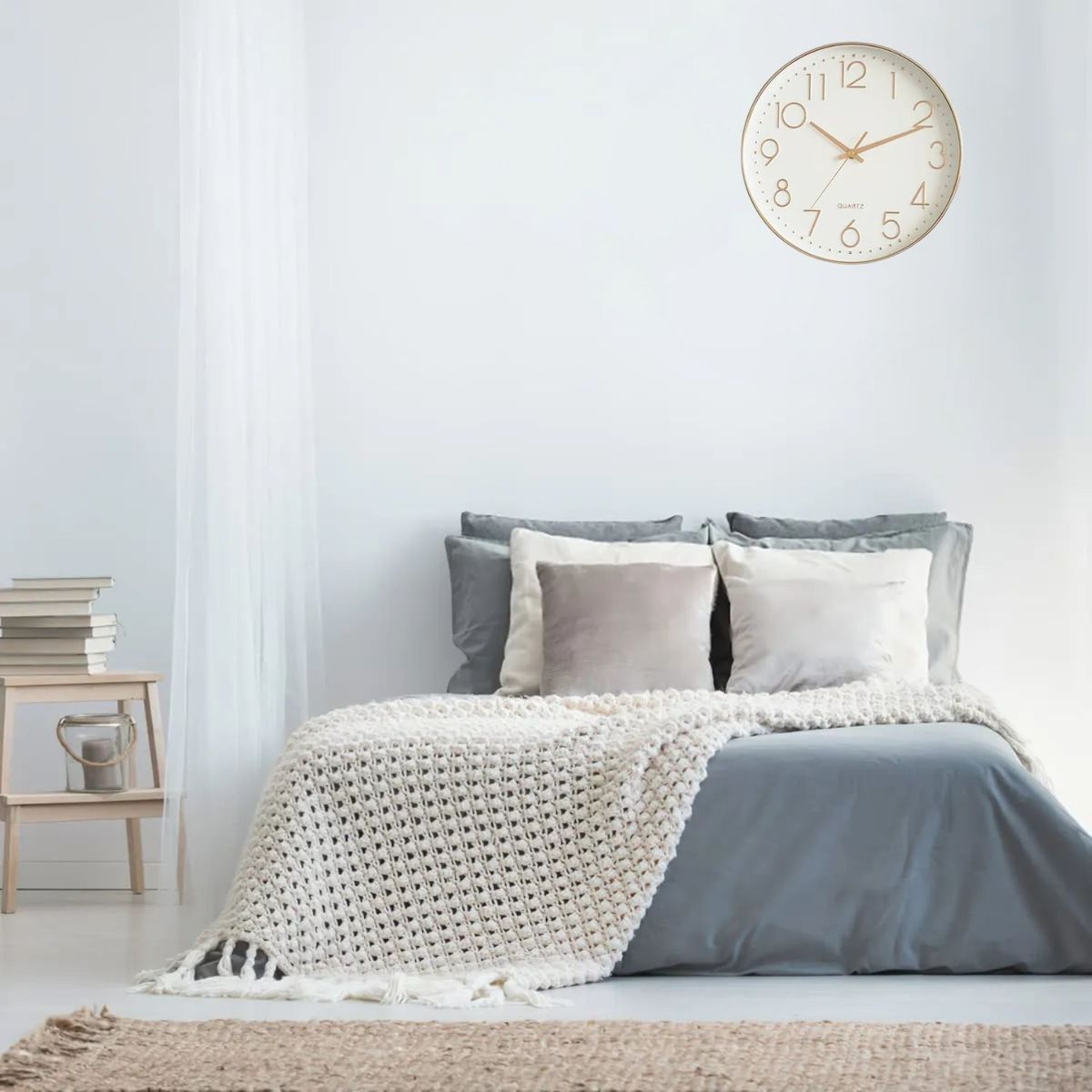 GENERICO - Reloj De Pared Decoracion Moderno 30cm Redondo Silencioso