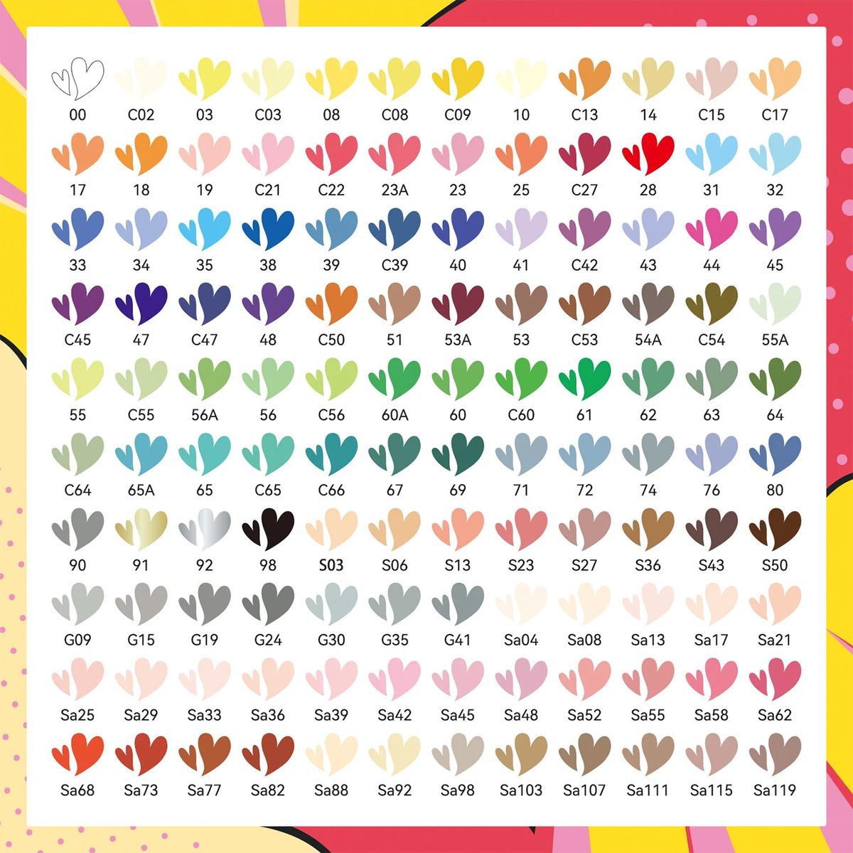 ARRTX - Arrtx 120 Marcadores Acrílicos Punta Pincel 120A - Anime