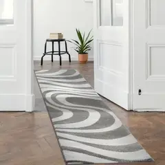MROTTO - Alfombra de Pasillo Gris 70 x 230 cm Moderna