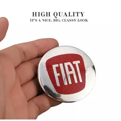 GENERICO - X4 Tapas centro de llantas de auto tunning FIAT PLATA 60MM