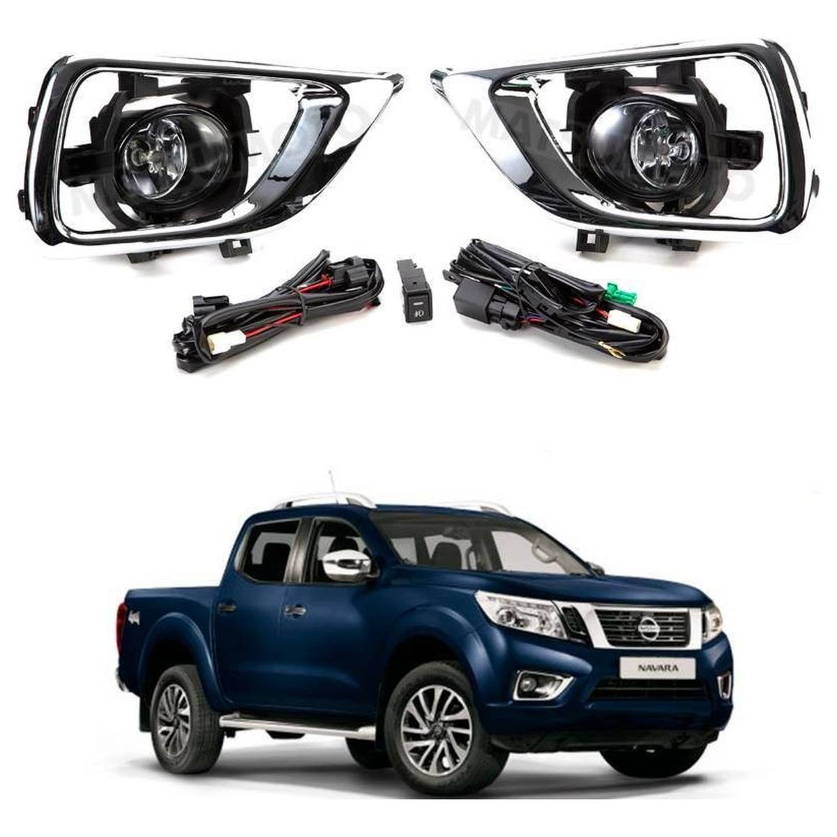 GENERICO - Kit de Neblineros para Nissan Np300 2016-2019