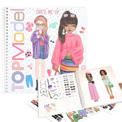 DEPESCHE - Libro para colorear + stickers - Top Model Dress me Up Winter