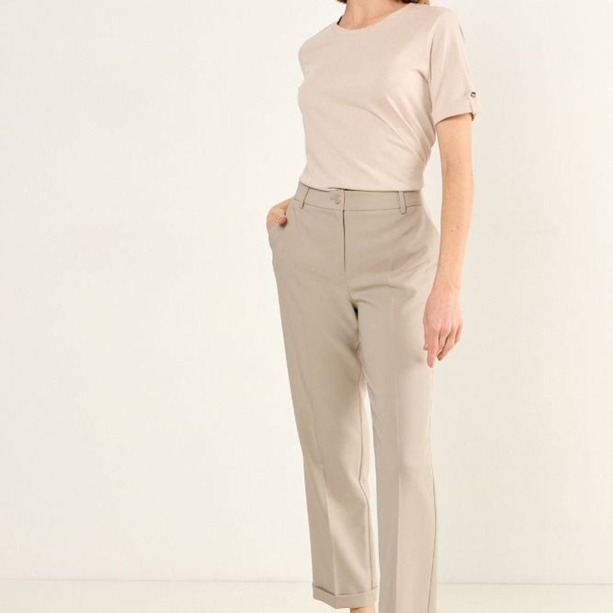 MA GRIFFE - Pantalon Formal Mujer Avellana Magriffe