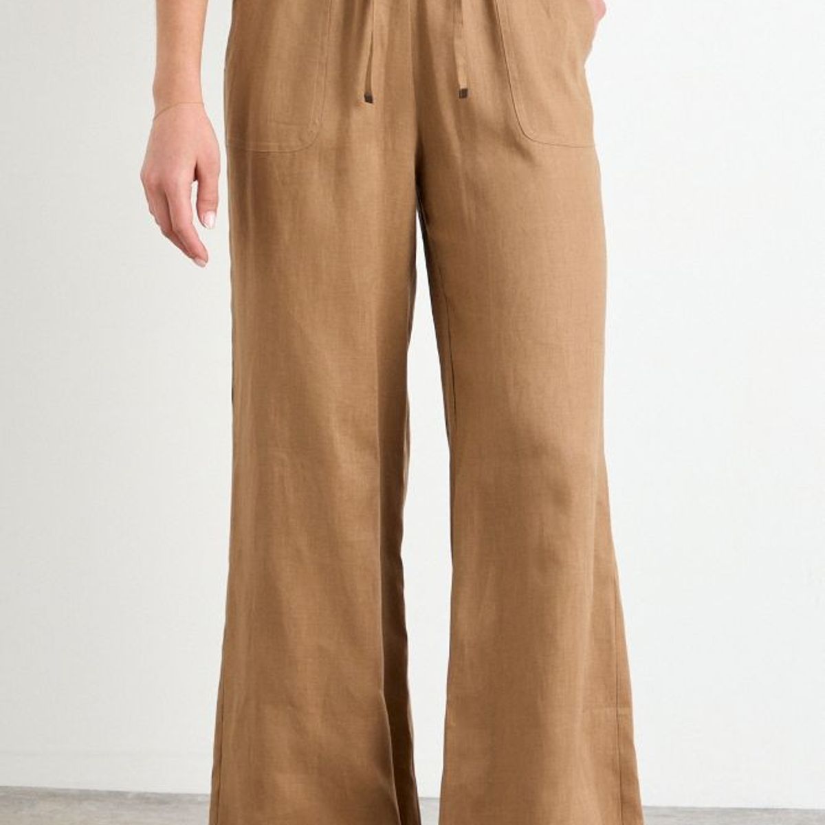 IO - Pantalon Liso Mujer Café Io