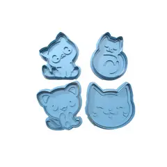 GENERICO - Cortador de Galletas - Gatitos (Pack 4)