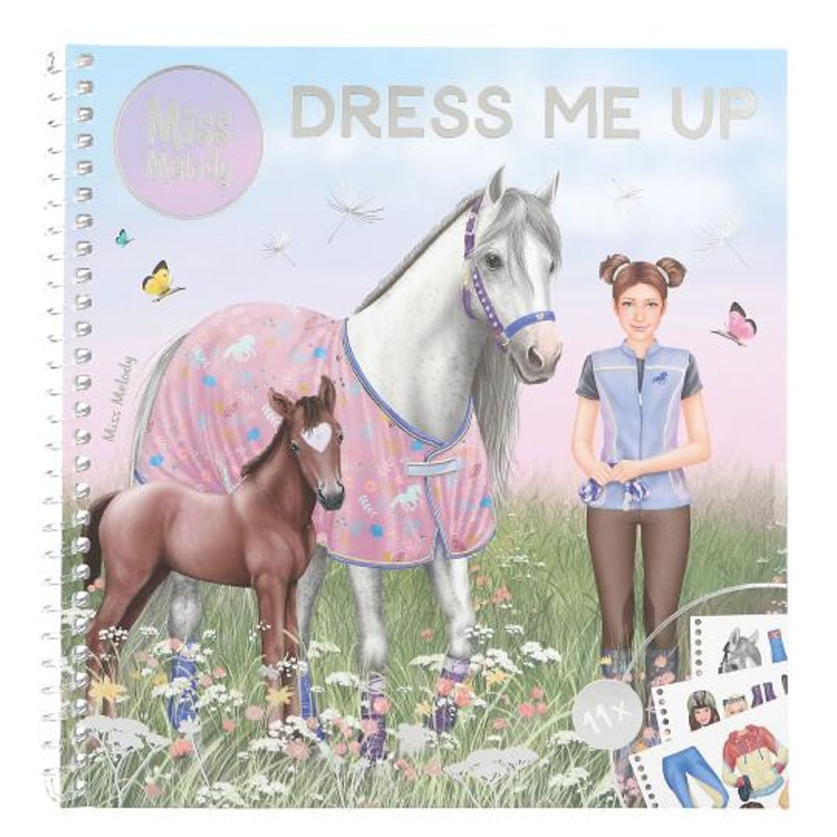DEPESCHE - Libro para colorear + stickers - Miss Melody Dress me Up